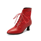 And Short Boots Women Autumn And Winter Lace-Strace Lace-On-Ann Unprecedented Lace For Women And Ankle Boots In Front Of The Lace Of Martin Boots High Quality Shoes