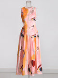 Sexy Wind Niche Design 2025 Summer Collar Hollow Folded Women's Dress In The Long Solid Color Folds