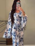 New Women's Fashion Elegant High-Waisted Party Showing Thin Dress Long Sleeve Dress