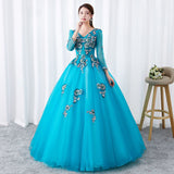 Yarn Performance Dress Women's Long-Sleeved Student Art College Evening Dress Vocal Fluffy Dress Thin Annual Meeting