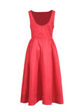 Elegant Style Dress 2025 Summer New Fashion Round Neckless Sleeveless Sexy Back To The Waist Long Dress