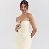 Autumn 2025 New Small Fragrant Temperament Texture Characteristic Fabric Showing Chest Open Fork Dress Woman DJPT