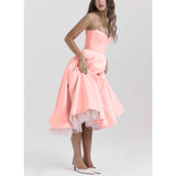 Women's New Sling V-Neck Sleeveless Dress Pony Skirt HZ0628
