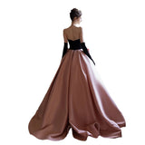 Evening Dress 2025 New High-Level Sensing Pink Dingface Annual Conference Hosts Birthday Adult Graduation Dress