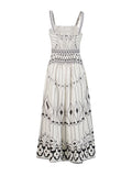 Temperament Vintage Court Style Dress 2025 New Sleeveless Tightening With High Sensual Suspension Dress