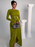 Women's Clothing 2025 Spring New Long Dress Temperament Dingy Banquet Long Dress