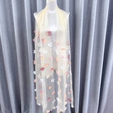 Flower Tector Blouse With Fishtail Half Skirt 2024 New Temperament Birthday Party Set