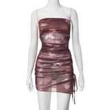 Women's 2024 Summer New Thoracic And High-Waisted Ass Dress DJPT