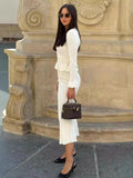 Autumn And Winter New Small Fragrant Wind Lotus Leaf Side V-Necked Ass Hips Small Fishtail Skirt LX0100