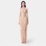 2025 Summer Light Yarn Slinged Dress Dress Dress Salt Mesh Dress Seaside