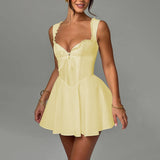 Summer 2025 New Fashion Women's Elegant Ass Dress Vintage Style Temperament Sexy Dress Woman DJPT