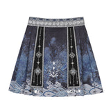 Pavilion Original Design Silver Bell Hanfu Women's Chinese Style Improvement Han Element Blouse Sling Half-Skirt Set 9262