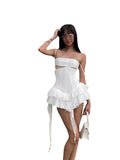 Niche Embroidery Sling Dress Female Design Temperament Slim Bra Dress Seaside Pure Lusty Short Dress
