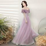 Evening Dress 2025 Summer Simplicity Banquet Temperament Performance Host Art Examination Dress