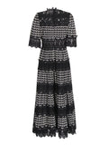 Retro Light Luxury Dress 2025 Spring And Summer New Lead Lace Hollow High-End Color Dress Dress Woman