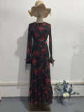 Women's Summer New Print French Fragmented Vintage White Dress