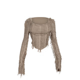 Autumn 2025 New Temperamental And Casual Body Repair Tuxedo Long-Sleeved Top Woman DJPT