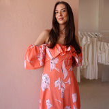 2025 New Solid Color Lantern Sleeve Bra Graffiti Loose Back Loose Dress