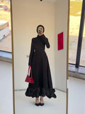 Spring Bubble Mesh Dress Evening Dress Soft Leaves Side Dressing Dress