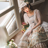 Design Sunflower Story Jsk Sling Skirt Everyday Cute Lolita Sweet Skirt 6199