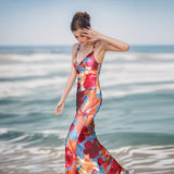 Sling Sexy Bareback Print Dress Woman New Holiday Style Hottie Dress DJPT