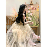 Tea Evening Dress Beautiful Breast Xian Sen In The Escape Princess Dress Birthday Dress High-Sensing Dress