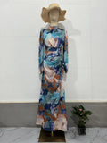 East Autumn 2024 New Folds To Receive Thin Waist Exotic Style Long Sleeve Long Dress Dress Woman