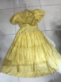 Bubble Bubble Sleeve Short Sleeve Back Single Buckle Kinesion Wrapped Blouse + High Waist Half-Dress Skirt Suit