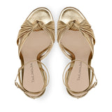 Large Size Shallow Gold PU Fine High Heel Sandals Fashion Banquet Party Shoes Direct Sales High Quality Shoes