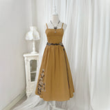 Design Until Dusk Chinese Style Improved Han Elements Of Women's Shawl Sling Skirt Suit 9217