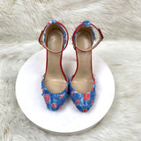 Color With High Heels 12CM Round Head Fine Sandals Banquet Shoes High Quality Shoes