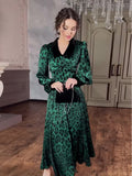2024 Elegant Wind Leopard Print Trendy Thin Dress Dress