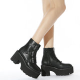 And Winter New Waterproof Table Pixie Belt Buckle Foam Thick Bottom Independent Net Women Short Boots High Quality Shoes