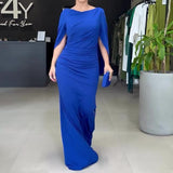 Summer Round Collar Small Shawl Design Dress Slim Height Waist Skirt
