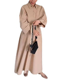 Autumn And Summer General Women's High-End Waistless Sleeve Long Skirt Long-Sleeved Button-Set Two Sets