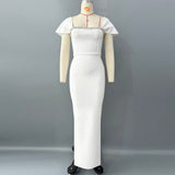 New Temperament Elegant Diamond Tender Tender Dress Party Party Party Dress