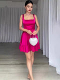 Summer New Sexy Sleeveless U-Necked Sleeved Dress