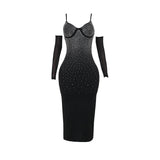 Temperament Small Sling Sleeve Dress Woman Sexy Babes Dress DJPT
