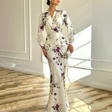 2025 New Women's Solid-Colored Long-Sleeved Jacket Half-Dress Fashion Suit