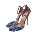 Color With High Heels 12CM Round Head Fine Sandals Banquet Shoes High Quality Shoes