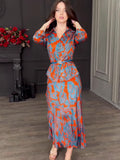 Printing Design For Summer 2024 Retro Skirt Set