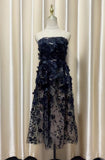 And Summer 2025 Color Three-Dimensional Flower Embroidery Mesh Splicing Bra Dress Dress Dress Woman