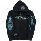 2025 New Direct Selling Retro Gothic Hop Long-Sleeved 3D Sweaty Loose Hooded Sport DJPT