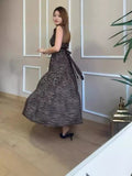 Summer New Fashion Collar Leopard Prints Thin Temperament Dress