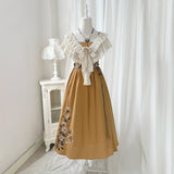Design Until Dusk Chinese Style Improved Han Elements Of Women's Shawl Sling Skirt Suit 9217