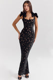 Spring And Summer Temperament Light Luxury Bow High-End Embroidery Hollow Bag Butts Long Skirt LX0119
