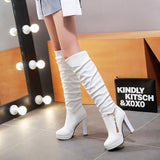 Size Size Boots Children's Boots Women's Autumn And Winter Women's Shoes Simple Fashion Boots High Heel Boots High Quality Shoes