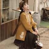 Design Autumn Whisper Chinese Style Improvement Chinese Style Shirt Skirt Scarf Hair Coat 6666