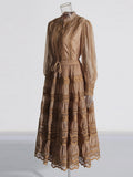 Court Retro Style 2025 Summer New Round-Neck Lantern Sleeve Shirt Plaster With Half-Dress Suit Woman