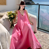 Summer Dress New French Sleeveless Sling Skirt Holiday Dress Vietnamese Thai Beach Dress Woman